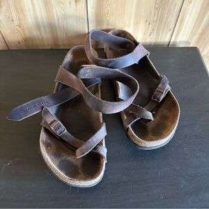 Classic Ankle Wrap around Birkenstocks sz 42 Sandals, Heavy Wear